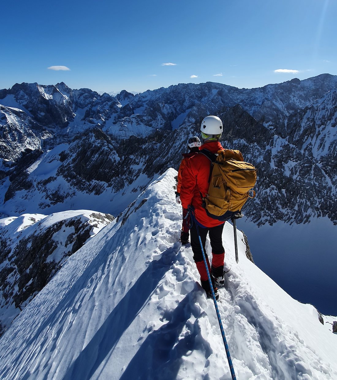 Klettersteig Alpspitze im Winter